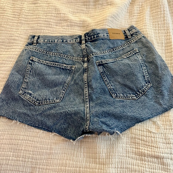 Pull&Bear Distressed Jean Shorts - Picture 4 of 5